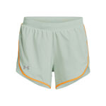 Under Armour Bekleidung Under Armour Fly-By Elite 3in Shorts Damen-Gr&uuml;n,Orange