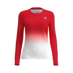 BIDI BADU Bekleidung BIDI BADU Crew Gradiant Longsleeve Mädchen-Rot,Weiß