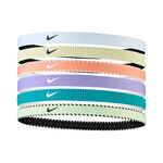Nike Bekleidung Nike Nike Flex Classic Haarband 6er Pack-Lila,Wei&szlig;