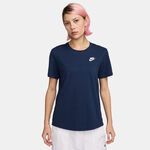 Nike Bekleidung Nike Club T-Shirt Damen-Dunkelblau