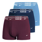 Nike Bekleidung Nike Everyday Stretch Trunk Boxer Short 3er Pack Herren - hellblau, dunkelrot