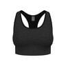 Seamless Medium Padded Sport Sport-BH Damen-schwarz