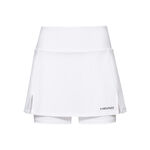 HEAD Bekleidung HEAD Club Basic Long Rock Damen-Weiß,Silber
