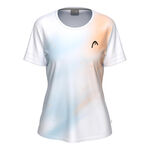 HEAD Bekleidung HEAD Tie-Break II T-Shirt Damen - apricot, wei&szlig;