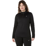 ASICS Bekleidung ASICS Core Winter 1/2 Zip Laufshirt Damen-Schwarz