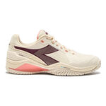 Diadora Tennisschuhe Diadora Blushield Torneo 3 Allcourtschuh Damen-Wei&szlig;,Dunkelrot