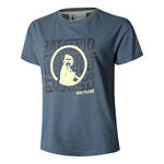 Quiet Please Bekleidung Quiet Please Word Salad T-Shirt Damen-Blau
