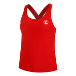 Quiet Please Bekleidung Quiet Please Serve & Volley 2.0 Tank-Top Damen-Rot