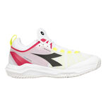 Diadora Tennisschuhe Diadora Speed Blushield Fly 4+ Allcourtschuh Damen-Wei&szlig;,Neongelb