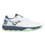 Mizuno Tennisschuhe Mizuno Wave Enforce Court Sandplatzschuh Herren-Weiß,Blaugrau