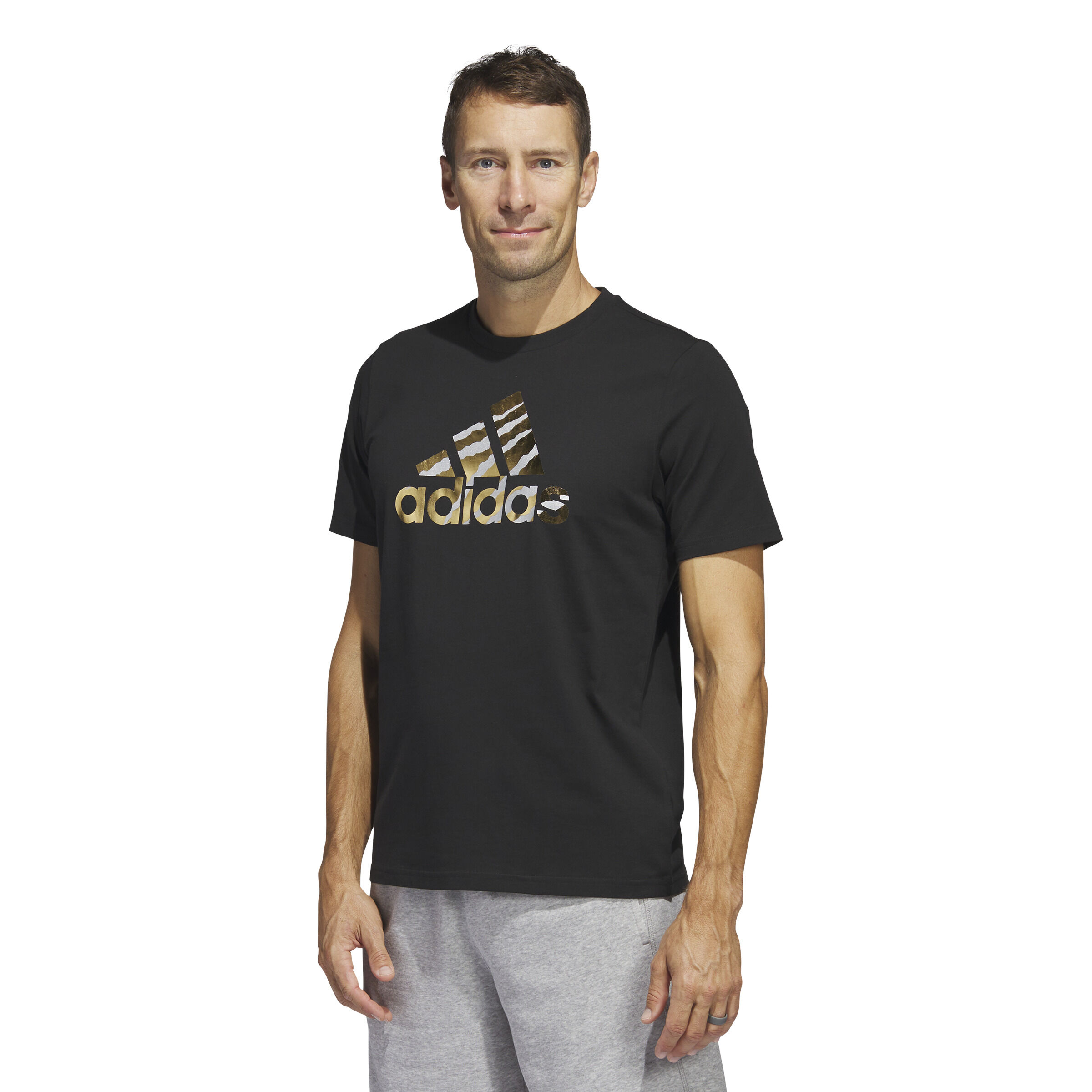 Adidas shirt schwarz gold store
