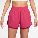 Nike Shorts Nike Dri-Fit One Mid Rise 2in1 3in Shorts Damen - berry, silber