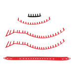 Yonex Schl&auml;gerzubeh&ouml;r Yonex Vcore 100/100L Scarlet &Ouml;senbandset 