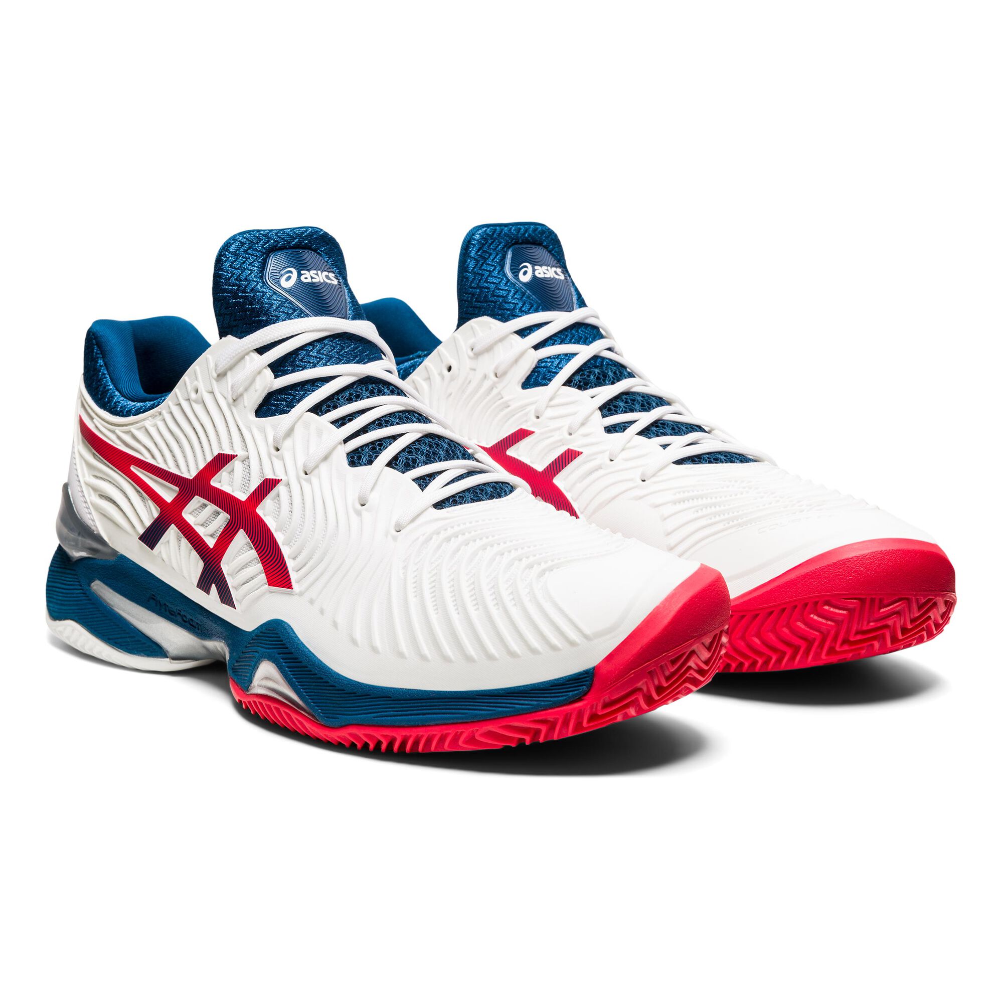 Asics Court FF 2 Clay Sandplatzschuh Herren Weiß Blau online kaufen