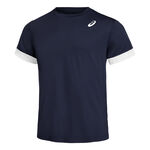ASICS Bekleidung ASICS Court T-Shirt Herren - dunkelblau, wei&szlig;