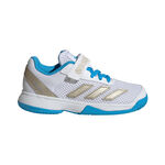 adidas Tennisschuhe adidas Courtflash CF Sandplatzschuh Kinder-wei&szlig;, silber