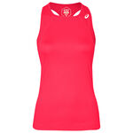 ASICS Bekleidung ASICS Club Tank-Top Damen-Koralle,Wei&szlig;