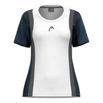 HEAD Bekleidung HEAD Club 25 Tech T-Shirt Damen-Weiß,Dunkelblau
