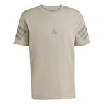 adidas Bekleidung adidas 3Stripes Regular T-Shirt Herren-beige