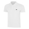 Ribbed Collar Polo Herren - wei&szlig;