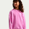 Sportswear Club Fleece Oversized Crew Sweatshirt Kinder-flieder, wei&szlig;