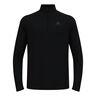 Essential 1/2 Zip Laufshirt Herren-schwarz, schwarz