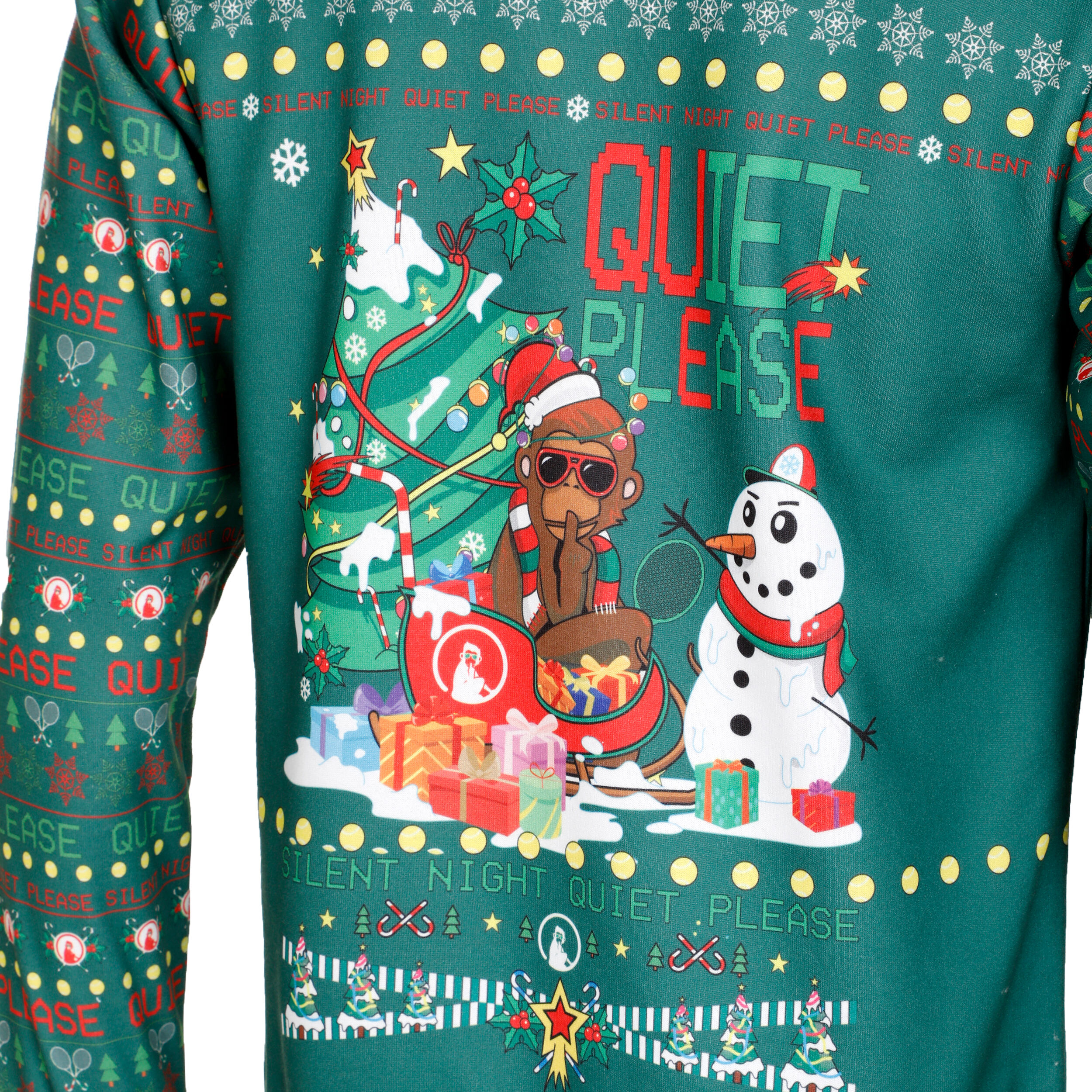 Quiet Please Ugly Christmas Sweatshirt Herren Grun Mehrfarbig online kaufen Tennis Point CH