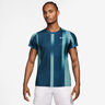 Court Victory Dri-Fit Print T-Shirt Herren - petrol, weiß