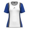 Club 25 Tech T-Shirt Damen-Wei&szlig;,Blau