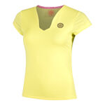 BIDI BADU Bekleidung BIDI BADU Spectrum V-Neck T-Shirt Damen-Gelb