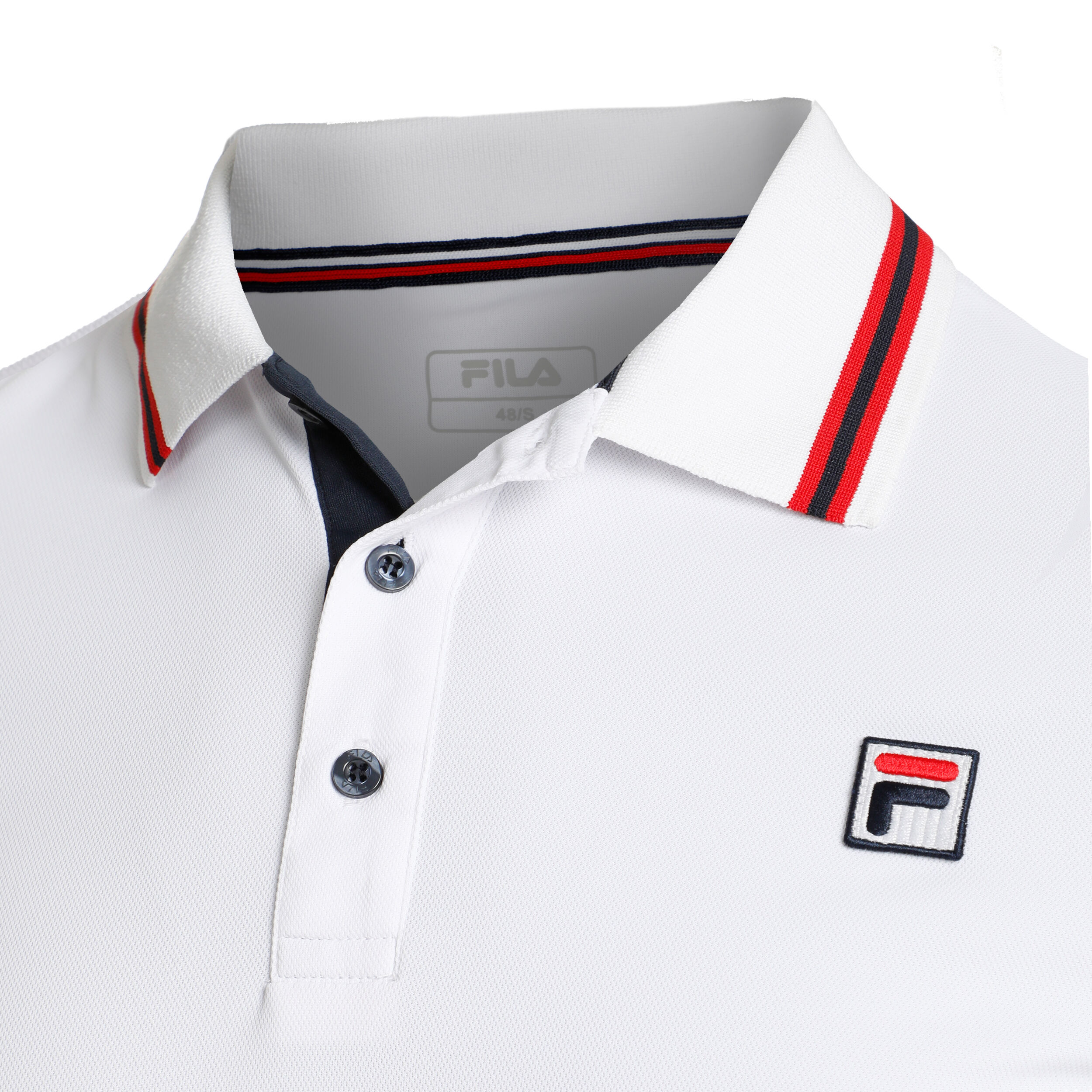 Fila Core Button Piro Polo Herren WeiB Rot online kaufen Tennis Point CH