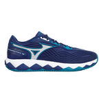 Mizuno Tennisschuhe Mizuno Wave Enforce Tour 2 Sandplatzschuh Herren-Blau,Wei&szlig;