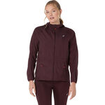 ASICS Bekleidung ASICS Road Packable Laufjacke Damen-Dunkelrot