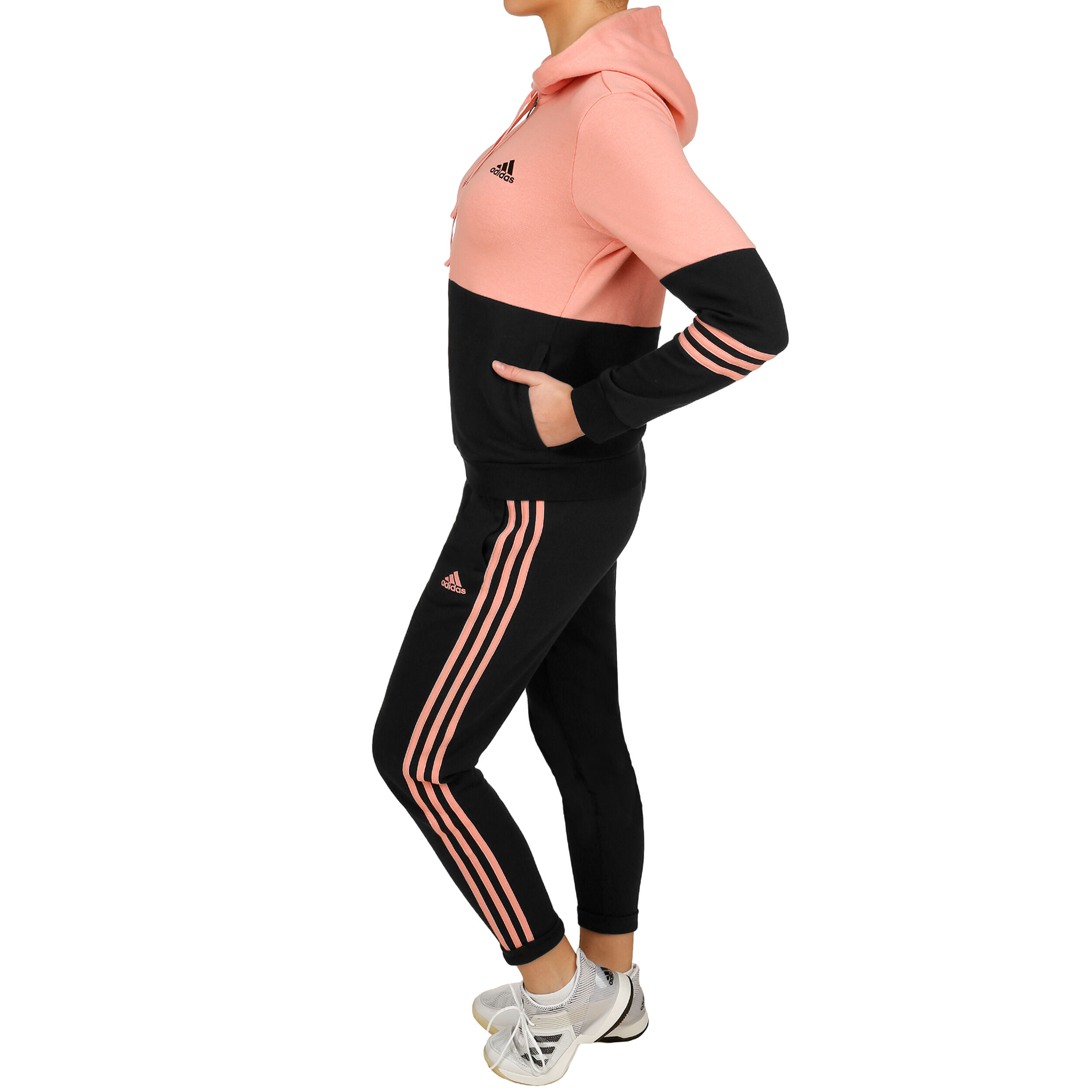 Adidas trainingsanzug damen schwarz pink 2025