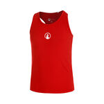 Quiet Please Bekleidung Quiet Please Racerback Tank-Top Mädchen-Rot,Weiß