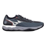 Mizuno Tennisschuhe Mizuno Wave Enforce Court Sandplatzschuh Herren-Grau,Weiß