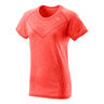 Power Seamless T-Shirt Damen-Koralle