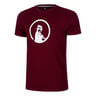 Create Trainings T-Shirt Herren-Weinrot,Weiß