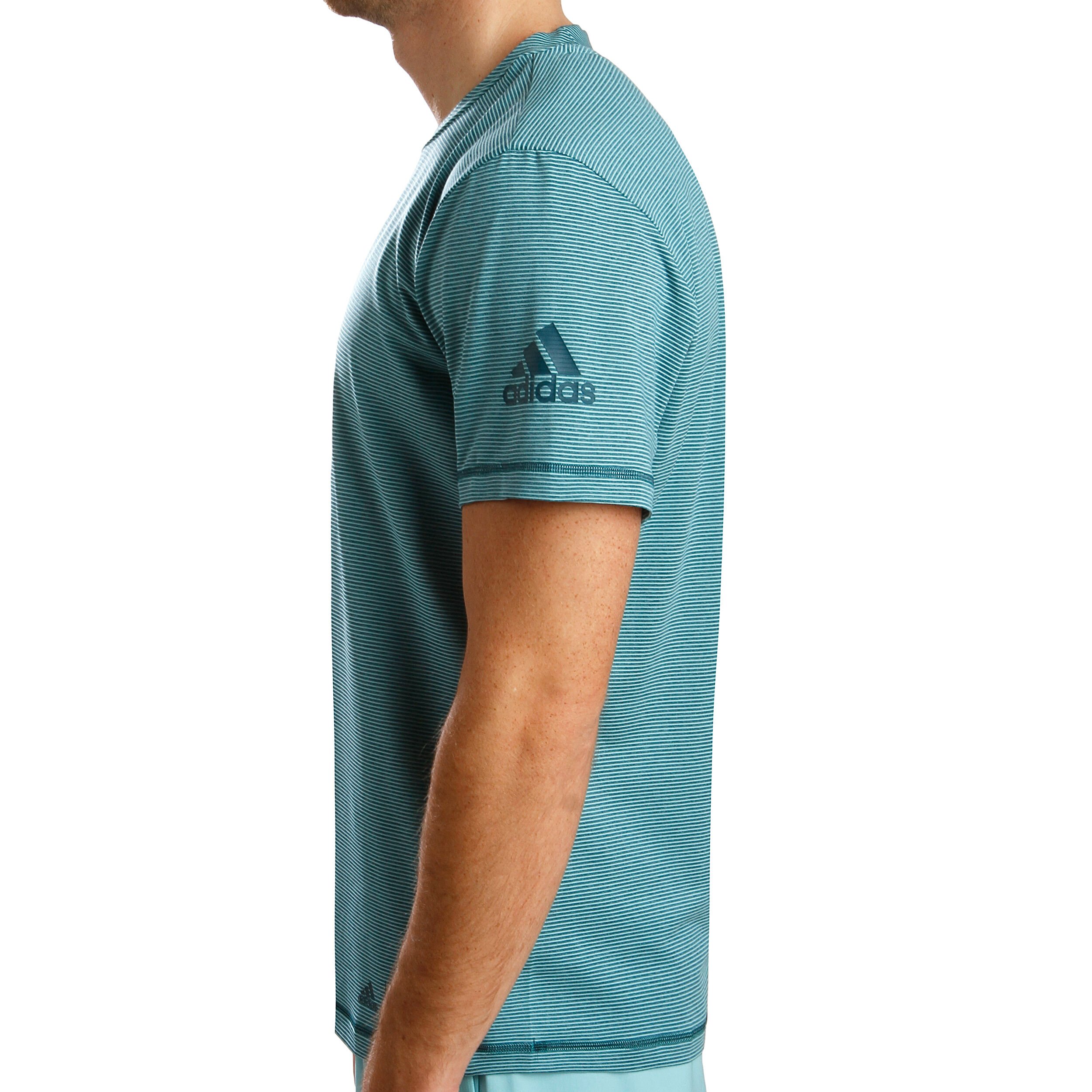 adidas Parley Striped T Shirt Herren Mint, Petrol adidas Parley Striped T Shirt Herren Mint, Petrol