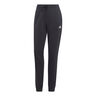 Essentials Linear French Terry Cuffed Trainingshose Damen-Schwarz,Wei&szlig;