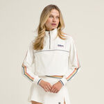 Wilson Bekleidung Wilson Davenport Woven Popover Sweatshirt Damen - creme, 