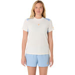 ASICS Bekleidung ASICS Core T-Shirt Damen-Creme,Blaugrau
