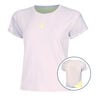 Mind Cross T-Shirt Damen-Flieder,Gelb