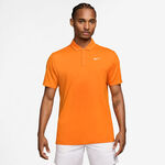 Nike Tennisbekleidung Nike Dri-Fit Victory Court Solid Polo Herren - orange, wei&szlig;