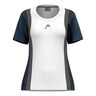 Club 25 Tech T-Shirt Damen-Wei&szlig;,Dunkelblau