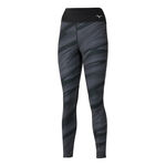 Mizuno Bekleidung Mizuno 7/8 Printed Tight Damen-Schwarz
