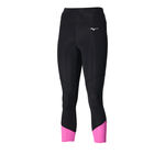Mizuno Lauftight Mizuno Impulse Core 3/4 Tight Damen-Schwarz,Pink