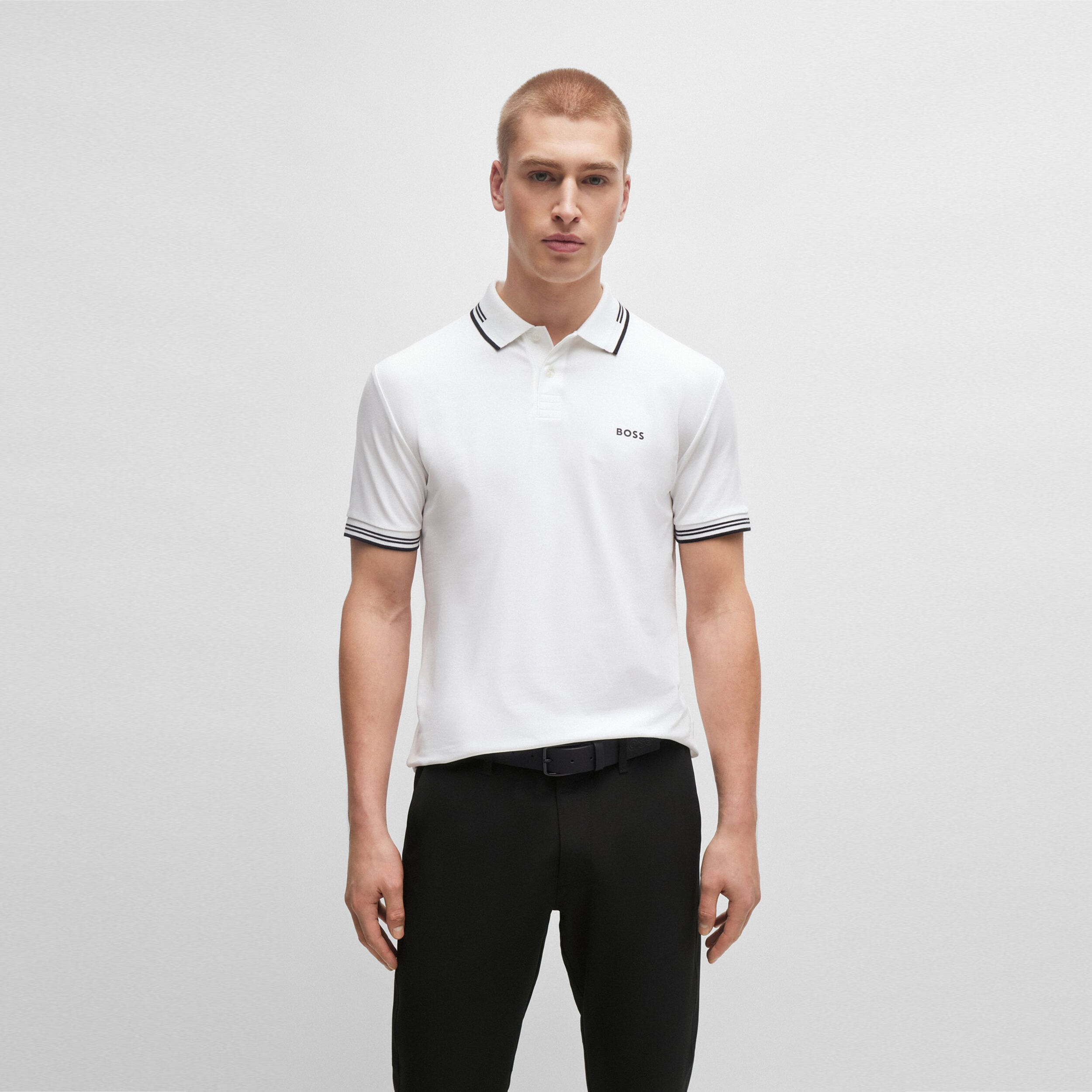 BOSS Paul Slim Fit Polo Herren WeiB online kaufen Tennis Point CH